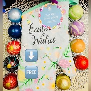 Nespresso VERTUO Easter 🐣 gift set with Floral Oven Mitt .